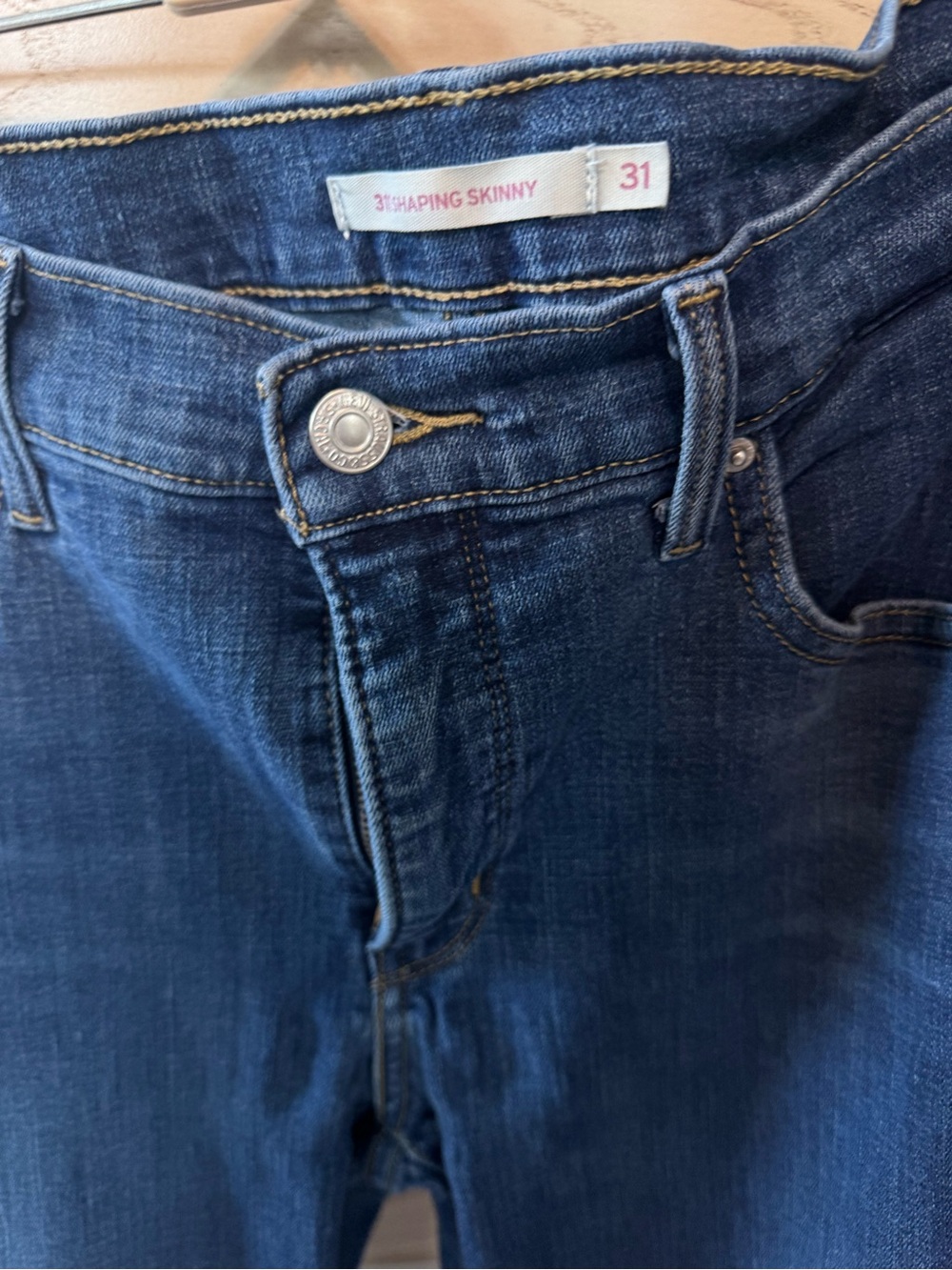 Levi's Dark Blue Shaping Skinny Jeans - Picture 4 of 5